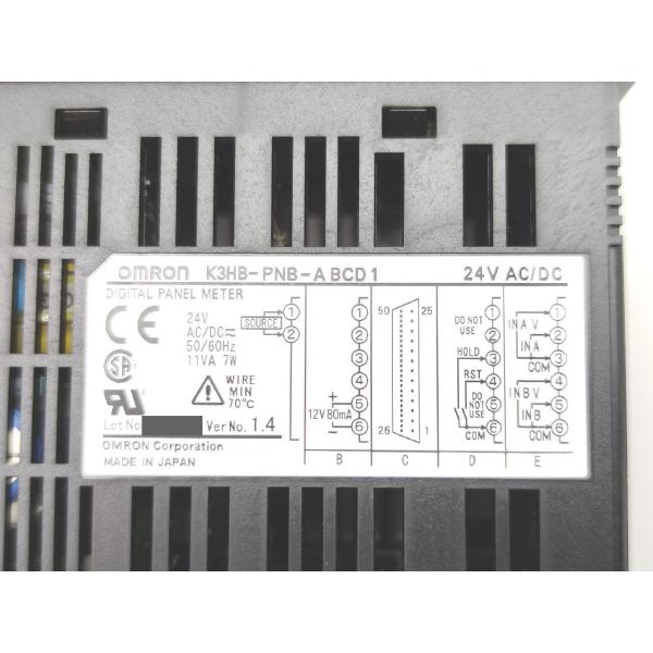 未使用 オムロン OMRON K3HB-PNB-ABCD1 AC/DC24V Ver.1.4 その2