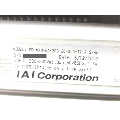 中古 IAI ISB-MXM-WA-200-20-300-T2-A1S-AQ