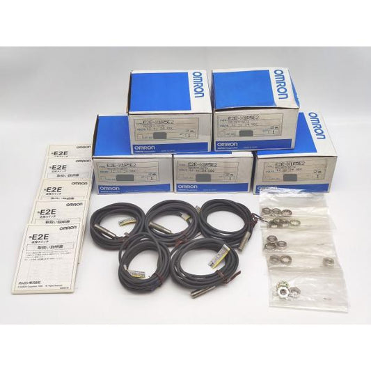 ※箱と中身が違います 中古 E2E-X1R5F2 オムロン OMRON 12to24VDC 2m 5点セット