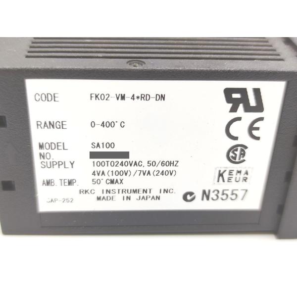 中古か未使用か不明 RKC SA100FK02-VM-4*RD-DN