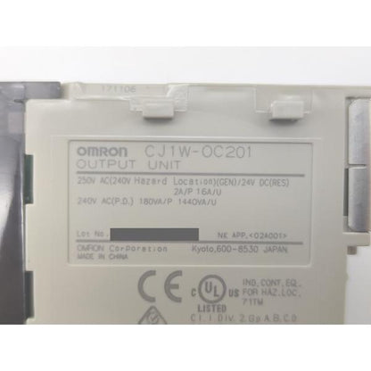 中古 オムロン OMRON CJ1W-OC201 4点セット うち１点ネジ2個なし