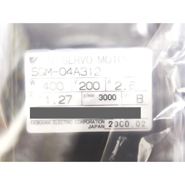 箱いたみあり 新品 安川電機 YASKAWA SGM-04A312 その2