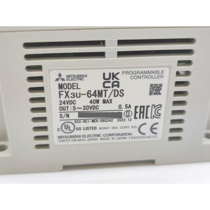 2022年製 新品 三菱 MITSUBISHI FX3U-64MT/DS