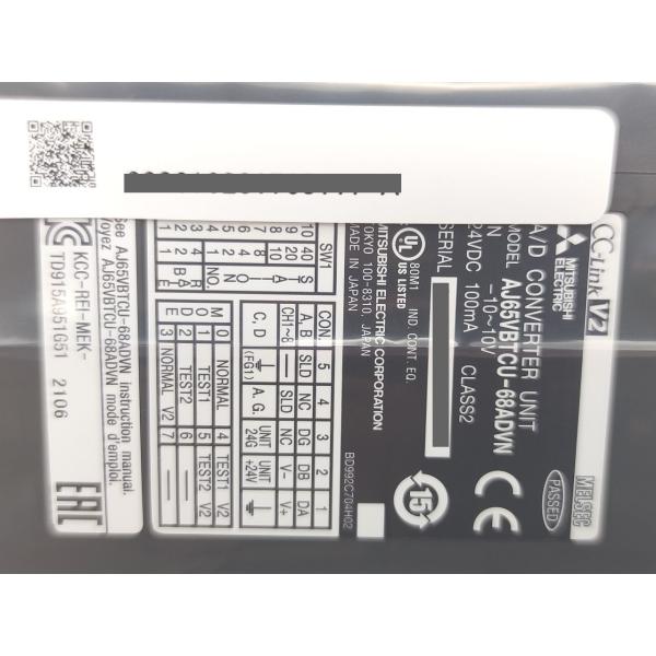 箱いたみあり 2021年製 新品 三菱 MITSUBISHI AJ65VBTCU-68ADVN