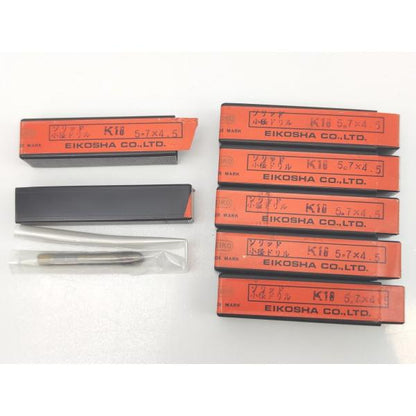 6個セット(うち開封済み×1) 中古 栄工舎 ソリッド小径ドリル K10 5.7×4.5
