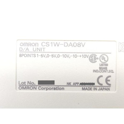 箱開封済み 箱マジック書込いたみあり 未使用 オムロン OMRON CS1W-DA08V