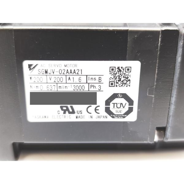 サビあり 中古 安川電機 YASKAWA SGMJV-02AAA21 その1
