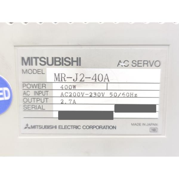 ジャンク品 中古 三菱 MITSUBISHI MR-J2-40A