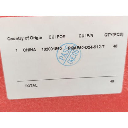本体48個入り 箱いたみあり 新品 CUI Inc PQAE50-D24-S12-T その1