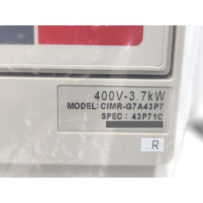 箱開封済み 未使用 安川電機 YASKAWA CIMR-G7A43P7