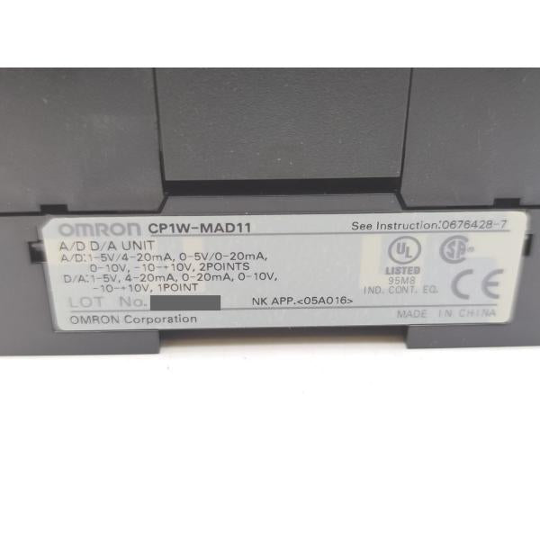 箱よごれあり 箱開封済み 未使用 オムロン OMRON CP1W-MAD11