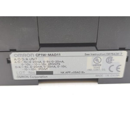 箱よごれあり 箱開封済み 未使用 オムロン OMRON CP1W-MAD11