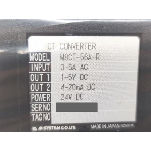 新品 M-SYSTEM M8CT-56A-R