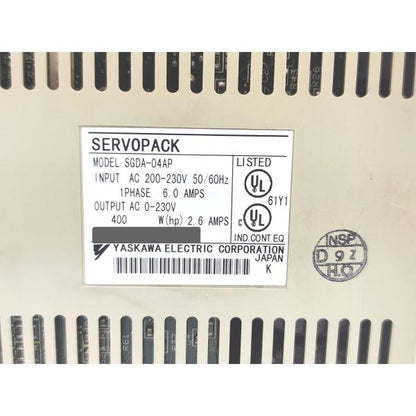 中古 安川電機 YASKAWA SGDA-04AP その3