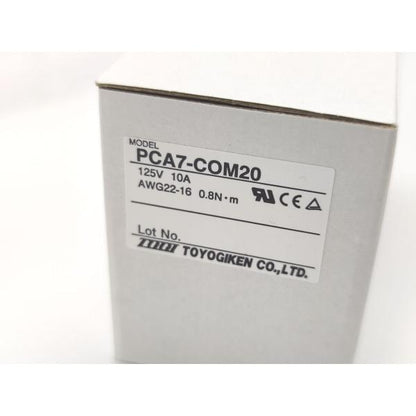 新品 東洋技研 TOYOGIKEN PCA7-COM20 125V 10A 本体10セット
