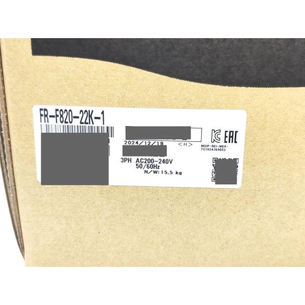 箱いたみあり 新品 2024年製 三菱 MITSUBISHI FR-F820-22K-1