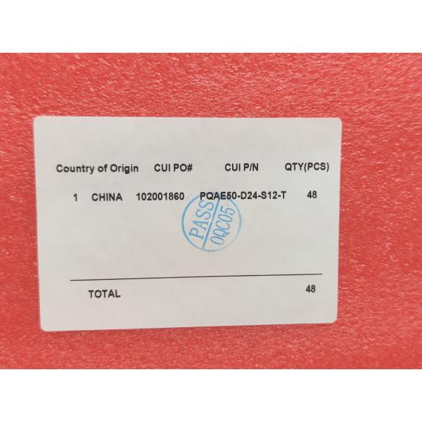 本体48個入り 箱いたみあり 新品 CUI Inc PQAE50-D24-S12-T