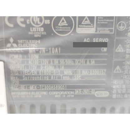 2021年製 未使用 三菱 MITSUBISHI MR-JN-10A1