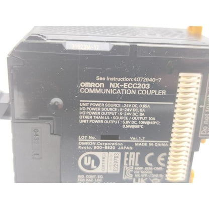 中古 オムロン OMRON NX-ECC203 Ver.1.7
