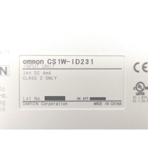 箱汚れ・いたみあり 箱開封済み 未使用 オムロン OMRON CS1W-ID231