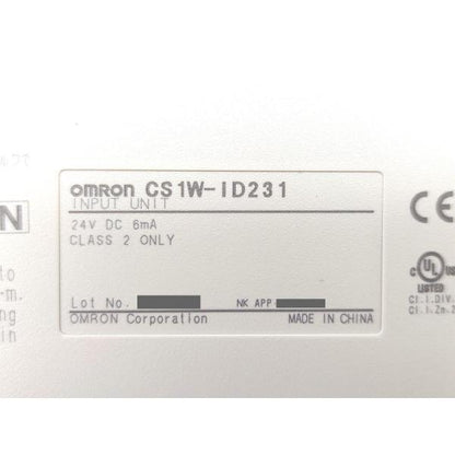 箱汚れ・いたみあり 箱開封済み 未使用 オムロン OMRON CS1W-ID231