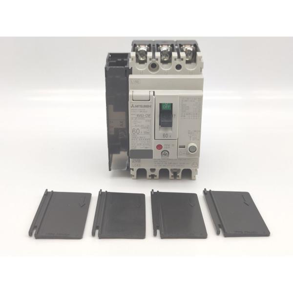 中古 三菱 MITSUBISHI NV63-CVF 100-440VAC 3P 60A 500ｍＡ