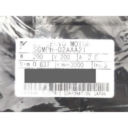 新品 安川電機 YASKAWA SGMPH-02AAA21