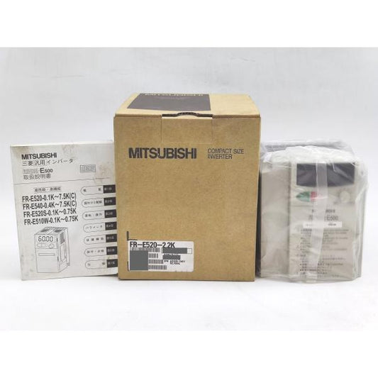 箱・説明書汚れあり 箱開封済み 未使用 三菱 MITSUBISHI FR-E520-2.2K