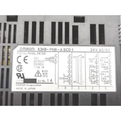 未使用 オムロン OMRON K3HB-PNB-ABCD1 AC/DC24V Ver.1.4 その4