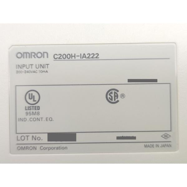 箱汚れあり 箱開封済み 未使用 オムロン OMRON C200H-IA222