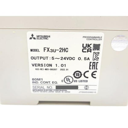 未使用 2022年製 三菱 MITSUBISHI FX3U-2HC Ver.1.01 その3