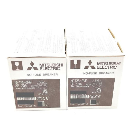 ２点セット 箱いたみ 新品 三菱 MITSUBISHI NF125-SVF 3P 20A