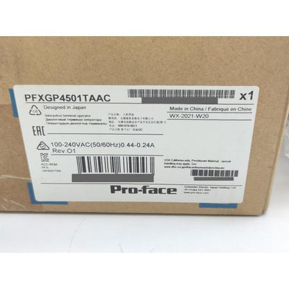 箱汚れいたみあり 新品 Pro-face PFXGP4501TAAC GP-4501T