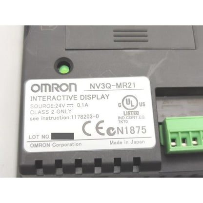 中古 オムロン OMRON NV3Q-MR21