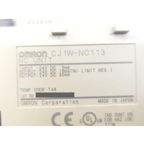 汚れ・いたみあり 中古 オムロン OMRON CJ1W-NC113 Ver.2.0
