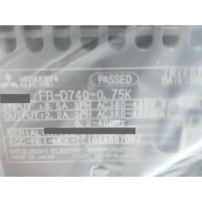2021年 新品 三菱 MITSUBISHI FR-D740-0.75K