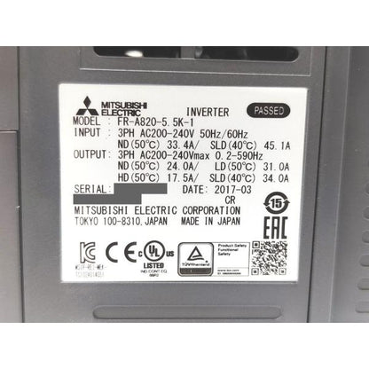 中古 三菱 MITSUBISHI FR-A820-5.5K-1 その2