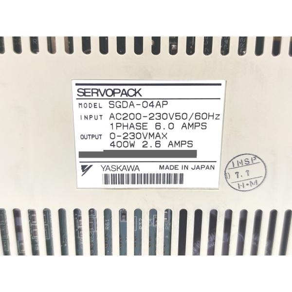 中古 安川電機 YASKAWA SGDA-04AP その2