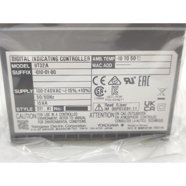 未使用 横河電機 UT32A-010-01-00