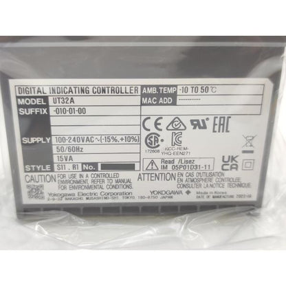 未使用 横河電機 UT32A-010-01-00