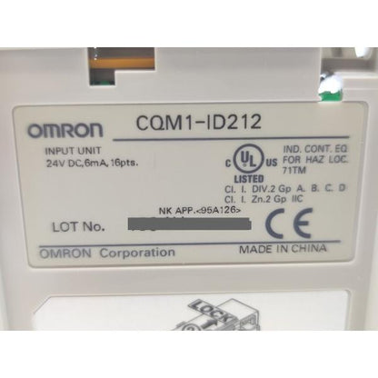 箱汚れあり 未使用 オムロン OMRON CQM1-ID212