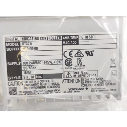 新品 横河電機 UT32A-010-00-00