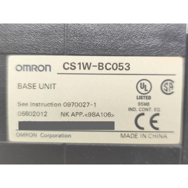 中古 オムロン OMRON CS1W-BC053