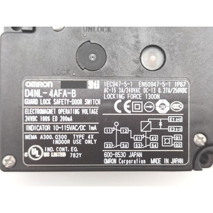未使用 オムロン OMRON D4NL-4AFA-B