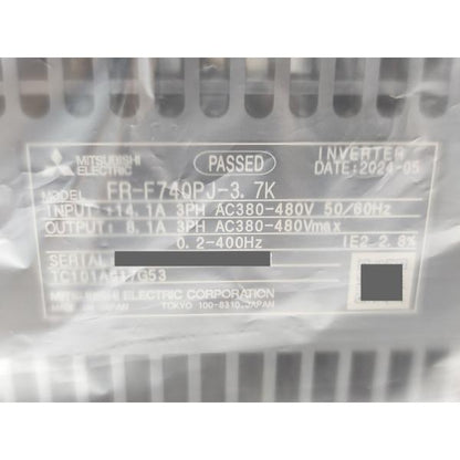 箱汚れあり 2024年製 新品 三菱 MITSUBISHI FR-F740PJ-3.7K