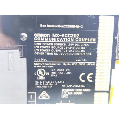 中古 オムロン OMRON NX-ECC202 Ver.1.2