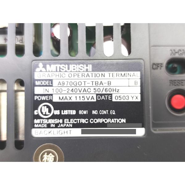 電源のみ動作確認済 本体かなり汚れ 中古 三菱 A970GOT-TBA-B A9GT-QBUSS