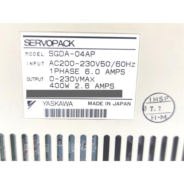 汚れあり 中古 安川電機 YASKAWA SGDA-04AP