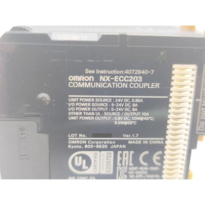 中古 オムロン OMRON NX-ECC203 Ver.1.7 その3