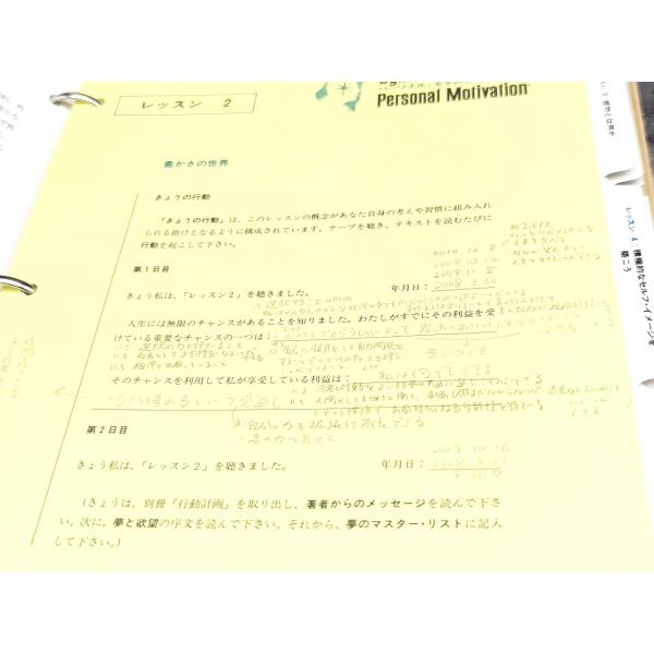 書込みあり ケース汚れあり 中古 SMI 私の行動計画 パーソナルモティベーションの力